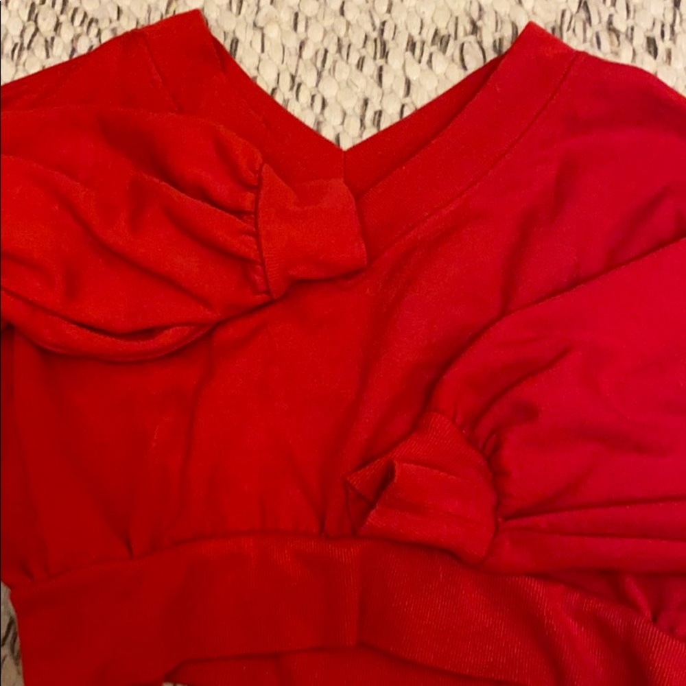 A red sweater